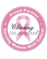 Cleaning For A Reason Proud Partner Badge for Serving Women with Cancer